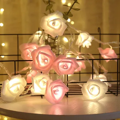 LED Simulation Luminous Rose Light String Flower Eternal Proposal Valentine's Day Birthday Indoor Atmosphere Decoration