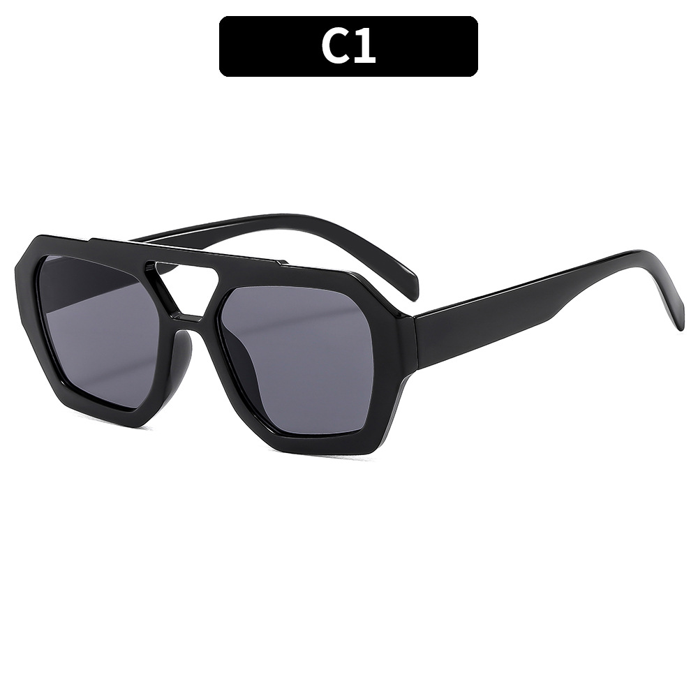 Wholesale Women Fashion Leopard Double Beam Sunglasses