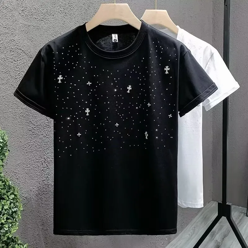 Men Fashion Casual Commuter Retro Nation Print Short Sleeve Round Neck Loose T-Shirt