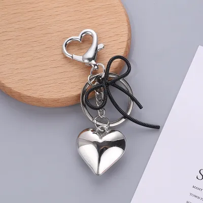 Fashion Simple Heart Bow Alloy Key Chain