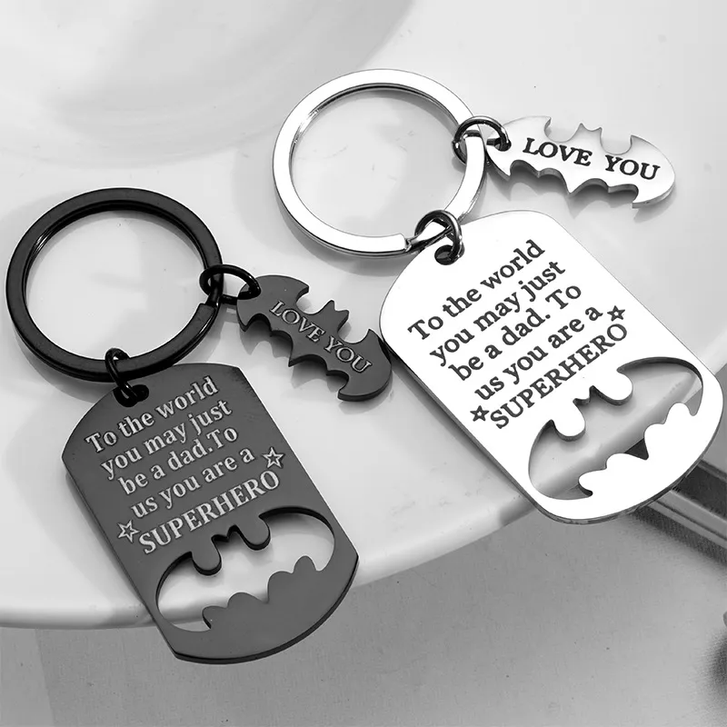 Stainless Steel Keychain Modern Simplicity Geometric Keychain