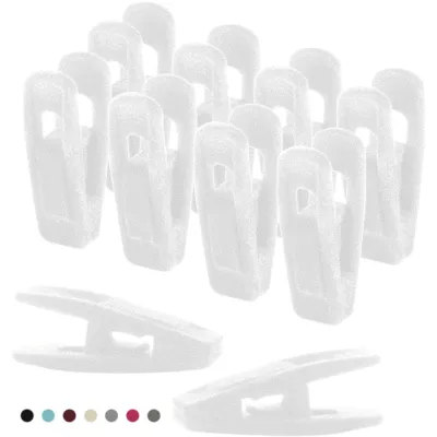 Household Multifunctional Windproof Plastic Non-Slip Seamless Flocking Clip 10pcs Set