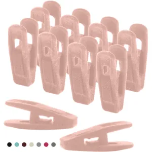 Household Multifunctional Windproof Plastic Non-Slip Seamless Flocking Clip 10pcs Set
