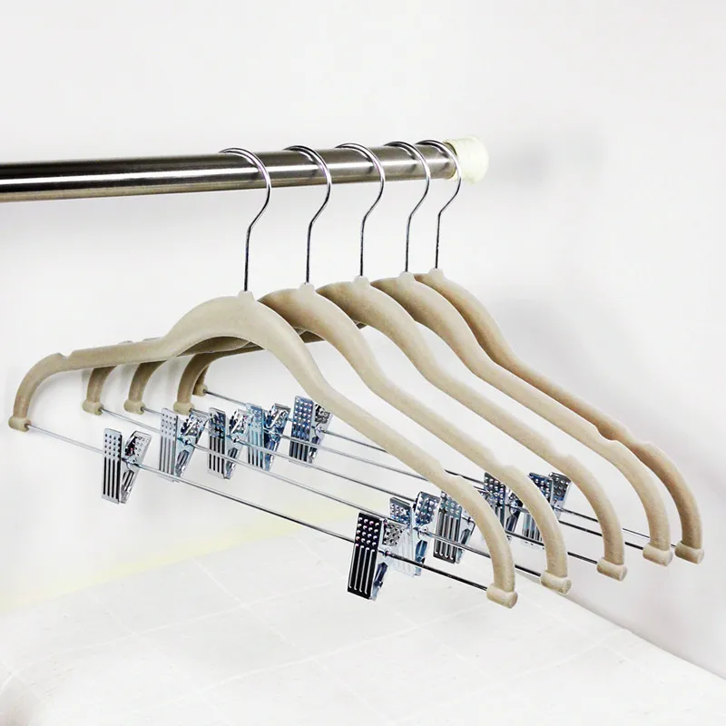 Flocking Rack Wholesale Home Multi-Functional Flocking Pants Rack With Hardware Clip ...