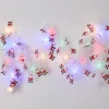 White Stripe Santa Claus (Colored Light)