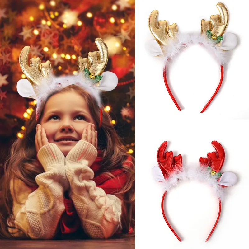 Kids Girls Cute Sweet Party Christmas Antler Hairpin