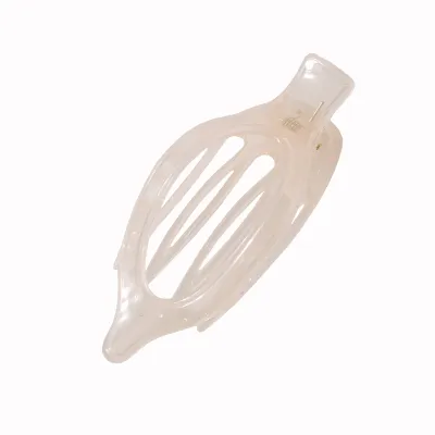 Women Fashion Frosted Oval Duckbill Hair Claws - Plastic Resin Simple Style