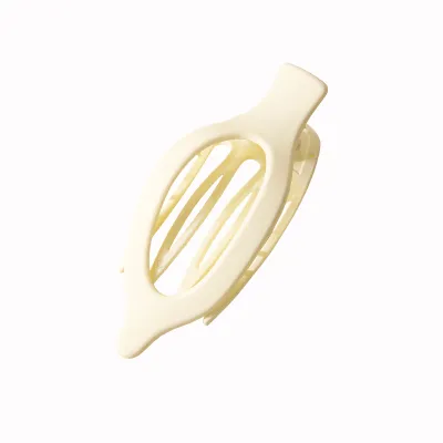 Women Fashion Frosted Oval Duckbill Hair Claws - Plastic Resin Simple Style