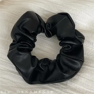 Women Vintage Zebra Wave Dot Printed High Elasticity Large Intestine Hair Ring