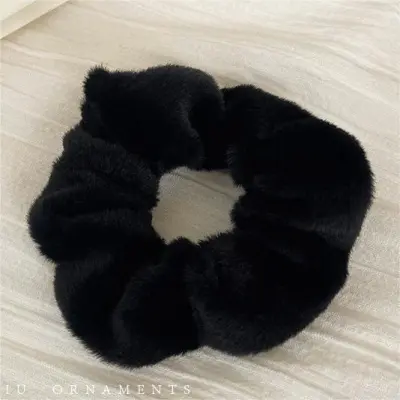Women Vintage Zebra Wave Dot Printed High Elasticity Large Intestine Hair Ring