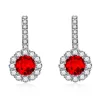 Red Diamond Earrings [White Gold]]