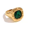 Ring-Golden Green 8#