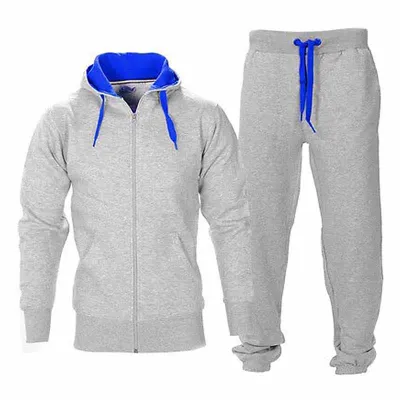 Men Casual Sports Camouflage Long Sleeve Hoodies Trousers Sets