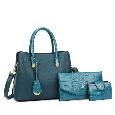 Women Retro Large-Capacity Child-Mother PU Handbag Set