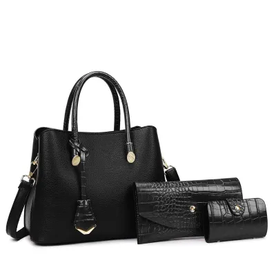 Women Retro Large-Capacity Child-Mother PU Handbag Set
