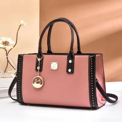 Business Women Autumn Winter Fashion Portable Square PU Large Capacity Commuter Shoulder Bag