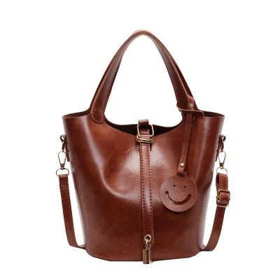 Women Retro Portable Bucket Bag