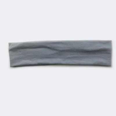 Solid Color Unisex Wide Sports Sweat-Absorbent Cloth Headband