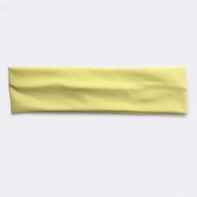 Solid Color Unisex Wide Sports Sweat-Absorbent Cloth Headband