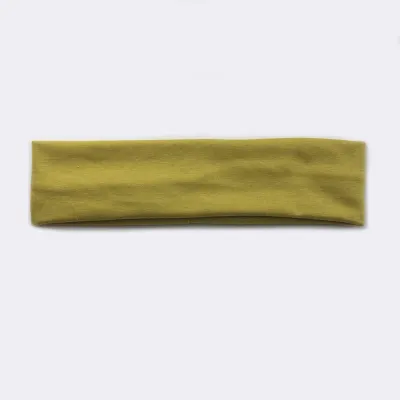 Solid Color Unisex Wide Sports Sweat-Absorbent Cloth Headband