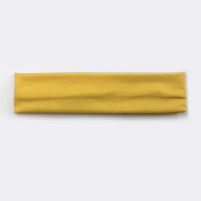 Solid Color Unisex Wide Sports Sweat-Absorbent Cloth Headband
