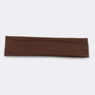 Solid Color Unisex Wide Sports Sweat-Absorbent Cloth Headband