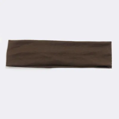 Solid Color Unisex Wide Sports Sweat-Absorbent Cloth Headband