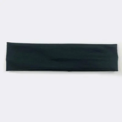 Solid Color Unisex Wide Sports Sweat-Absorbent Cloth Headband