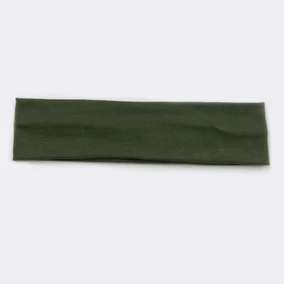 Solid Color Unisex Wide Sports Sweat-Absorbent Cloth Headband