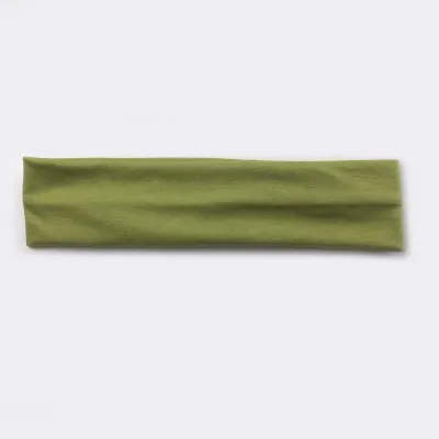 Solid Color Unisex Wide Sports Sweat-Absorbent Cloth Headband