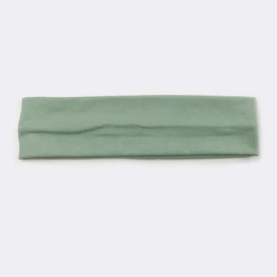 Solid Color Unisex Wide Sports Sweat-Absorbent Cloth Headband