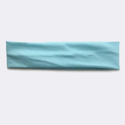 Solid Color Unisex Wide Sports Sweat-Absorbent Cloth Headband