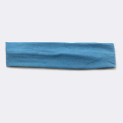 Solid Color Unisex Wide Sports Sweat-Absorbent Cloth Headband