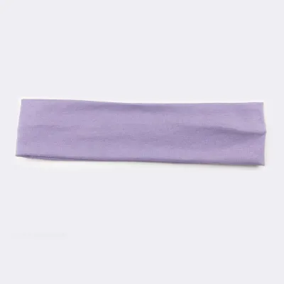 Solid Color Unisex Wide Sports Sweat-Absorbent Cloth Headband