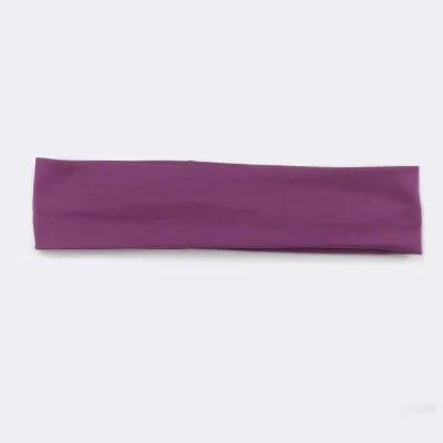 Solid Color Unisex Wide Sports Sweat-Absorbent Cloth Headband