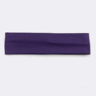 Solid Color Unisex Wide Sports Sweat-Absorbent Cloth Headband