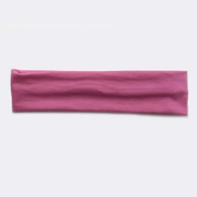 Solid Color Unisex Wide Sports Sweat-Absorbent Cloth Headband