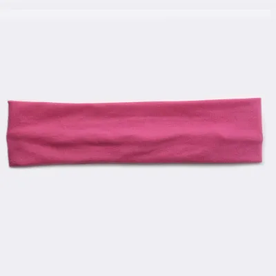 Solid Color Unisex Wide Sports Sweat-Absorbent Cloth Headband