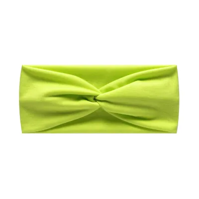 Summer Sports Hair Band Solid Color Wide-Brimmed Hood Sweat-Absorbent Knot Headband