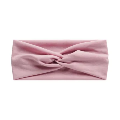 Summer Sports Hair Band Solid Color Wide-Brimmed Hood Sweat-Absorbent Knot Headband