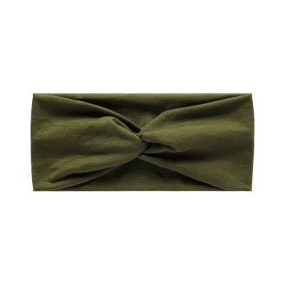 Summer Sports Hair Band Solid Color Wide-Brimmed Hood Sweat-Absorbent Knot Headband