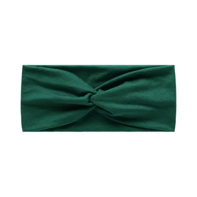 Summer Sports Hair Band Solid Color Wide-Brimmed Hood Sweat-Absorbent Knot Headband