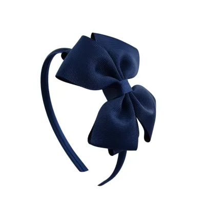 Kids Girls Plaid Bow Hair Band Headband