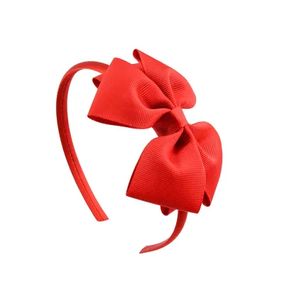 Kids Girls Plaid Bow Hair Band Headband
