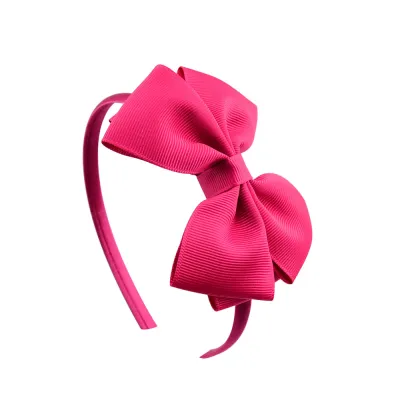 Kids Girls Plaid Bow Hair Band Headband