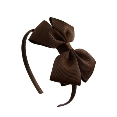 Kids Girls Plaid Bow Hair Band Headband