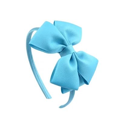 Kids Girls Plaid Bow Hair Band Headband