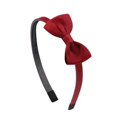 Kids Girls Cute Sweet Bow Plaid Webbing Hair Band Headband