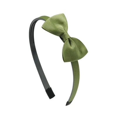 Kids Girls Cute Sweet Bow Plaid Webbing Hair Band Headband