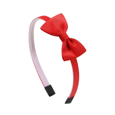 Kids Girls Cute Sweet Bow Plaid Webbing Hair Band Headband